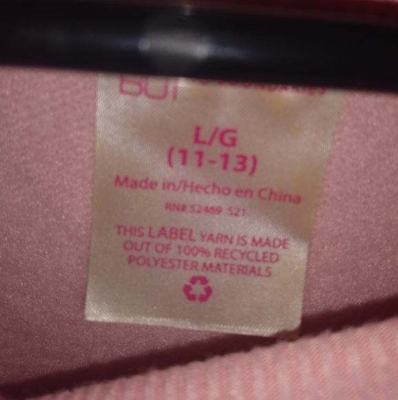 Pink No Boundaries long sleeve shirt size L/G 11-13 - Picture 5 of 6